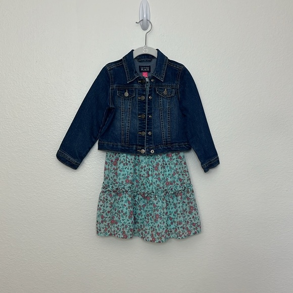 The Children’s Place Toddler Dessert and Jacket 4T Floral teared - Picture 2 of 15